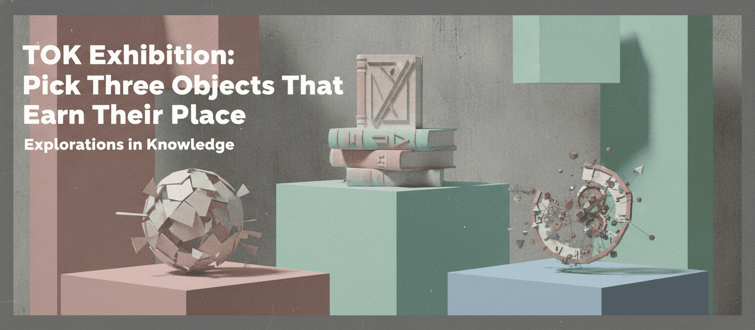 TOK Exhibition: Pick Three Objects That Earn Their Place cover image