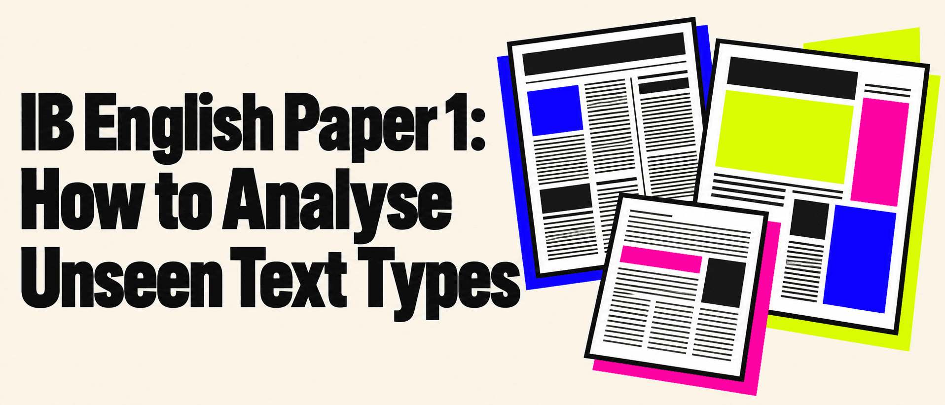 IB English Paper 1: How to Analyse Unseen Text Types cover image