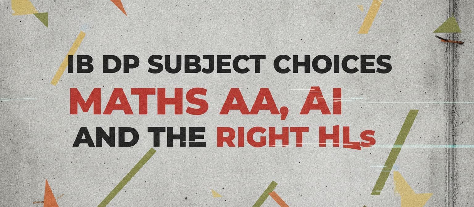 IB DP Subject Choices: Maths AA, AI and the Right HLs cover image