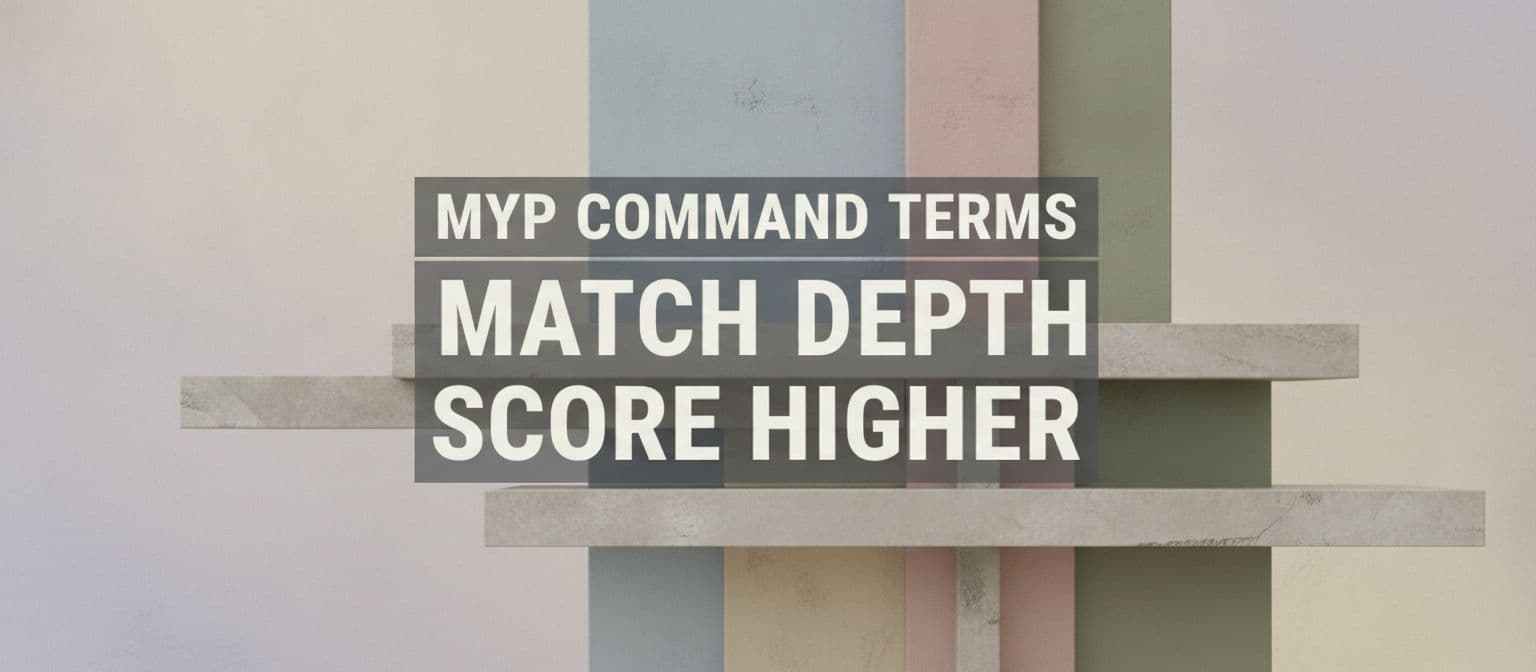 MYP Command Terms: Match Depth, Score Higher cover image