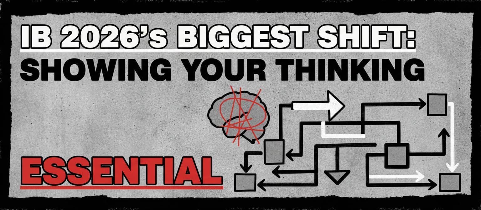 IB 2026's Biggest Shift: Why Showing Your Thinking Is Now Essential cover image