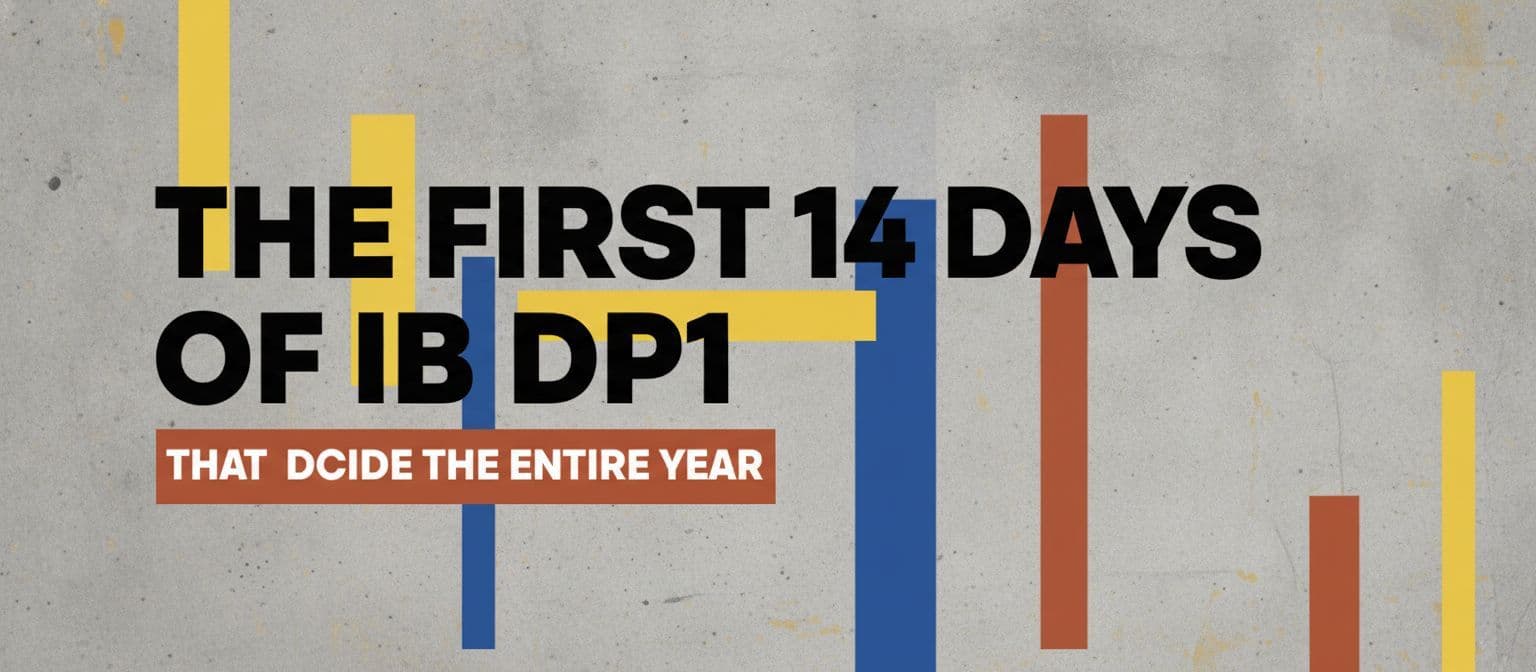 The First 14 Days of IB DP1 That Decide the Entire Year cover image