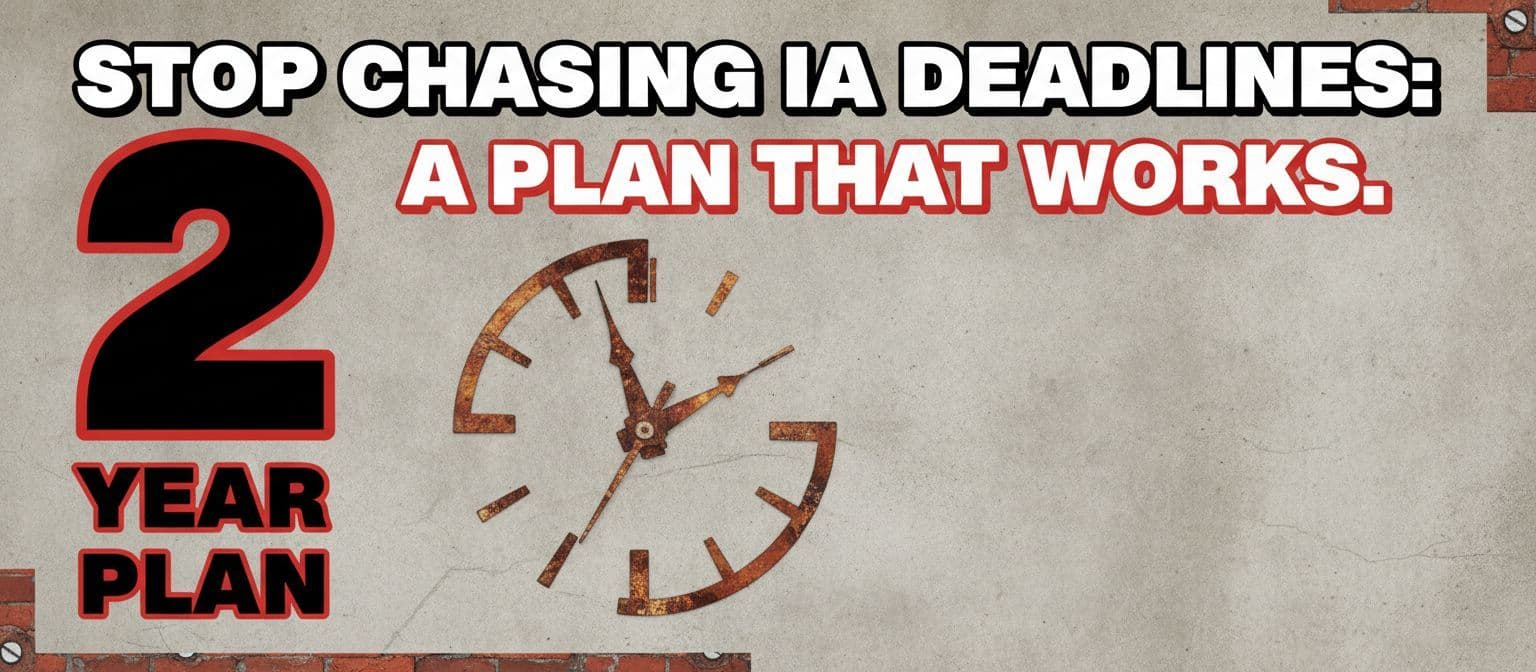 Stop Chasing IA Deadlines: A Two Year Plan That Works cover image