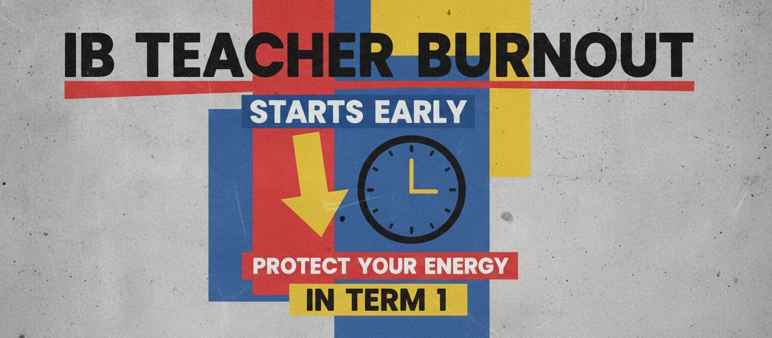 IB Teacher Burnout Starts Early: Protect Your Energy in Term 1 cover image