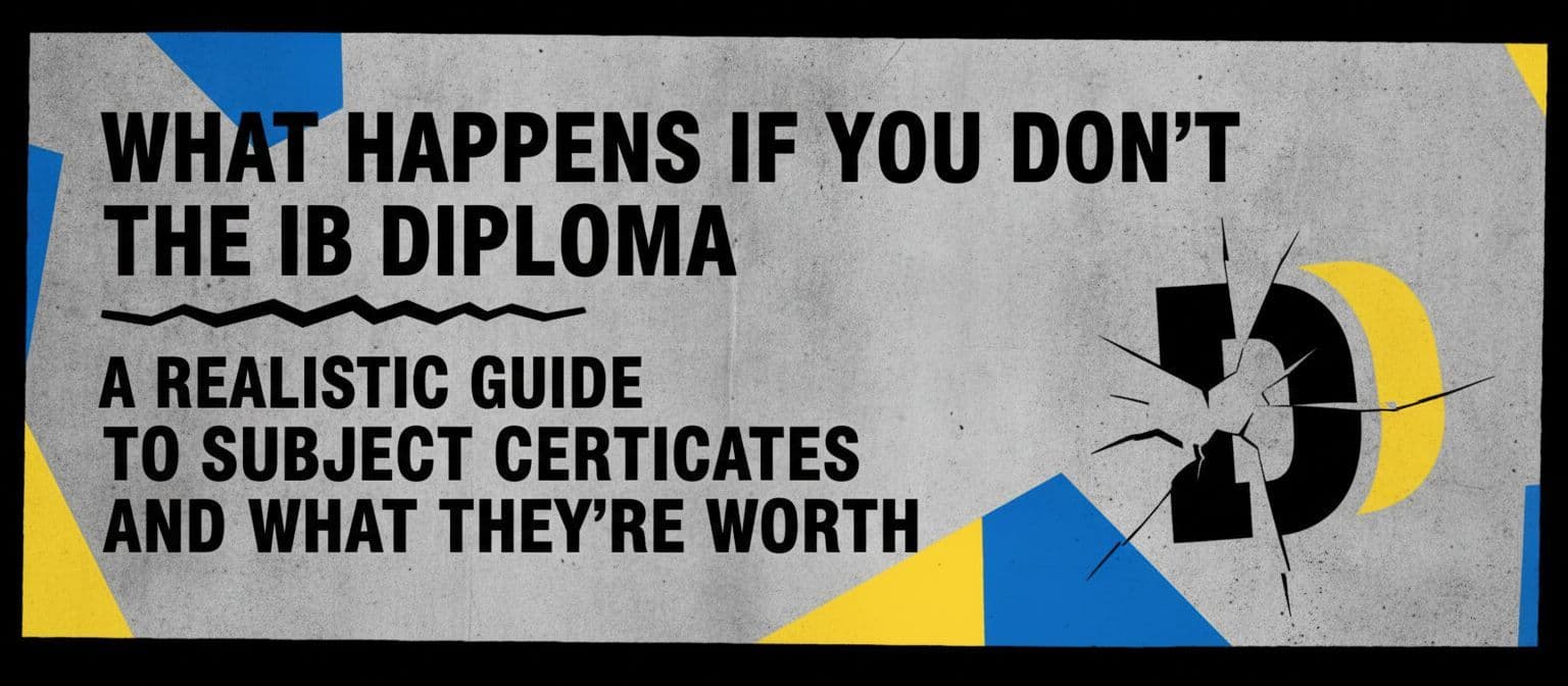 Failed the IB Diploma? What Your Subject Certificates Can Still Do cover image