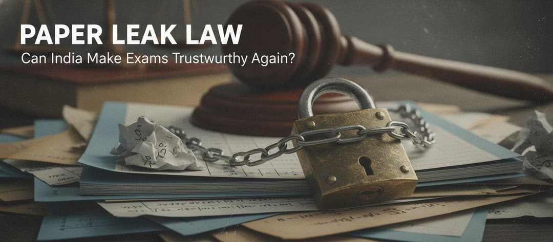 Paper Leak Law: Can India Make Exams Trustworthy Again?