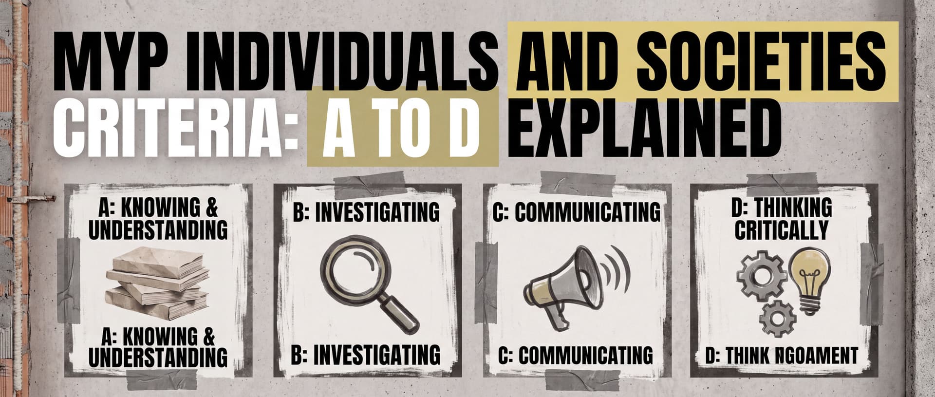 MYP Individuals and Societies Criteria: A to D Explained cover image