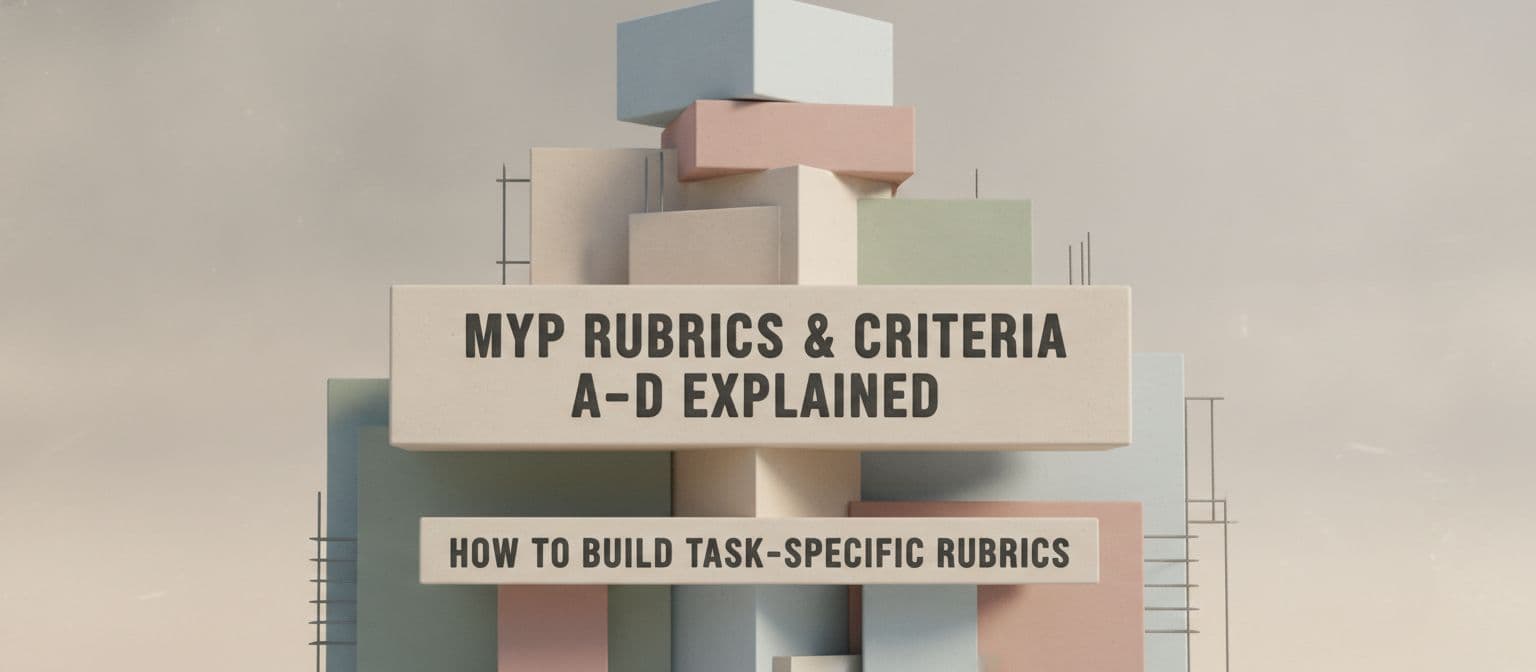 MYP Rubrics & Criteria A–D Explained: How to Build Task-Specific Rubrics cover image