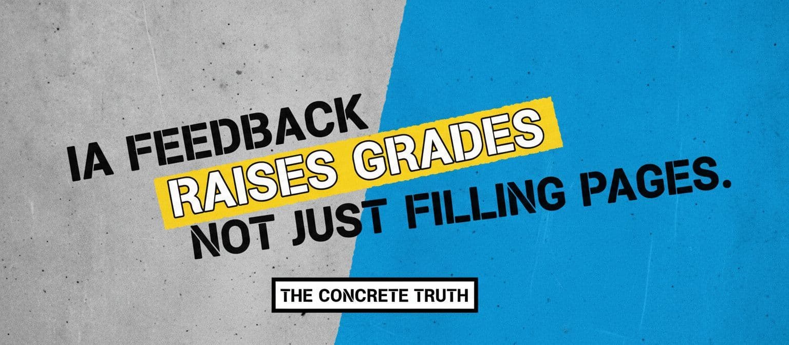 IA Feedback That Raises Grades Instead of Just Filling Pages cover image