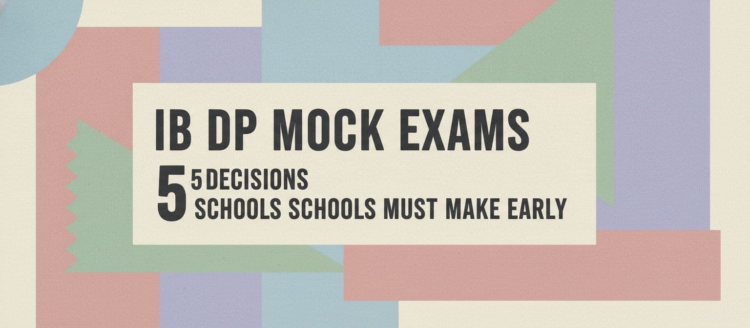 IB DP Mock Exams: 5 Decisions Schools Must Make Early cover image