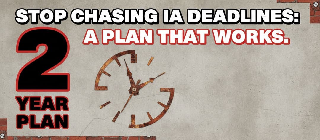 Stop Chasing IA Deadlines: A Two Year Plan That Works