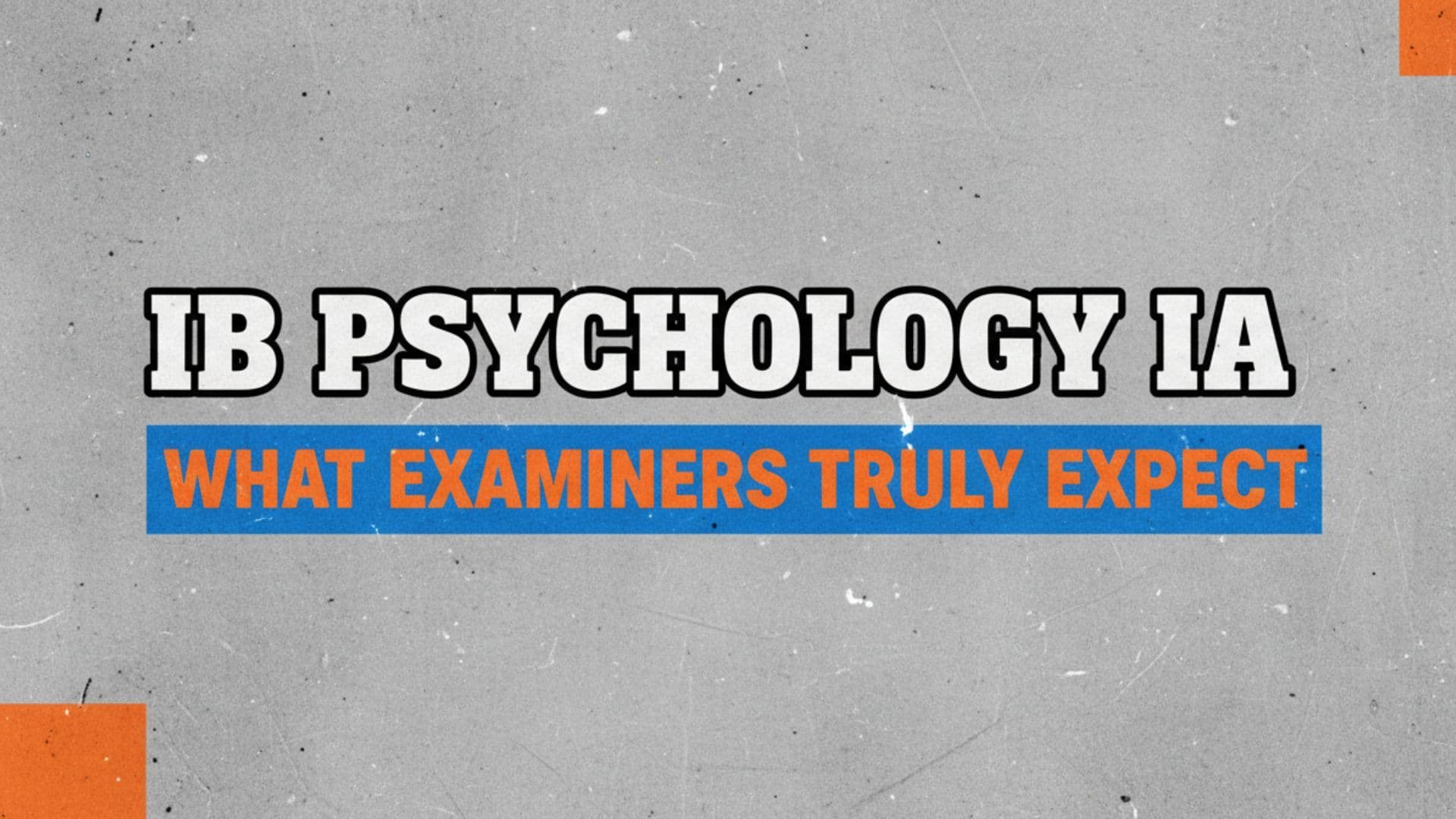 IB Psychology IA: What Examiners Truly Expect cover image